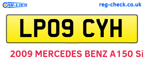 LP09CYH are the vehicle registration plates.