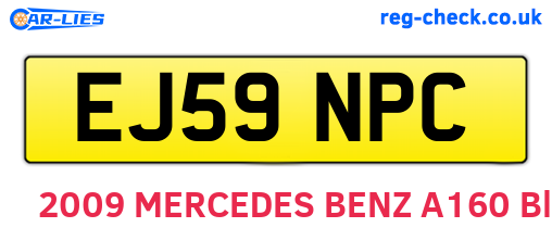 EJ59NPC are the vehicle registration plates.