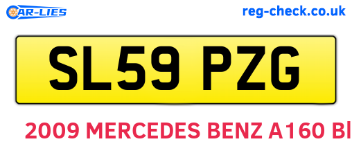 SL59PZG are the vehicle registration plates.