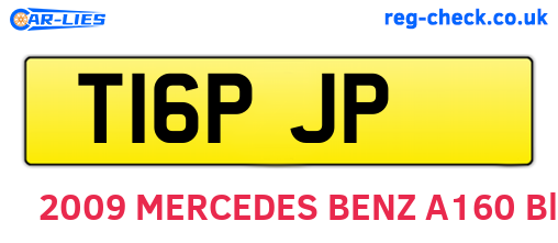 T16PJP are the vehicle registration plates.