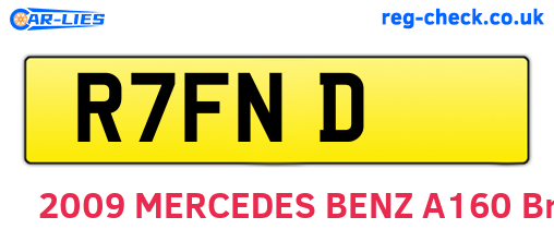 R7FND are the vehicle registration plates.