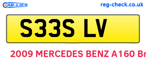 S33SLV are the vehicle registration plates.