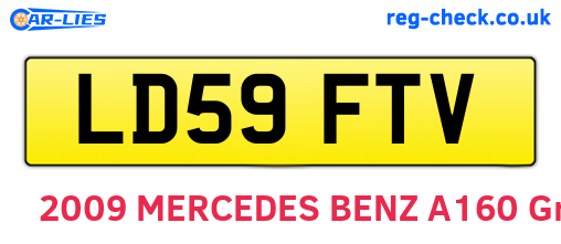 LD59FTV are the vehicle registration plates.