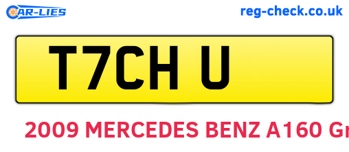 T7CHU are the vehicle registration plates.