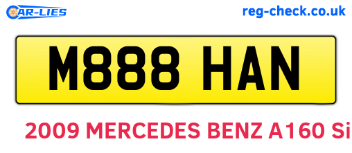 M888HAN are the vehicle registration plates.