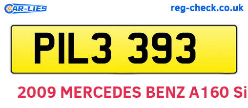 PIL3393 are the vehicle registration plates.