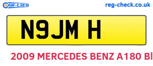 N9JMH are the vehicle registration plates.