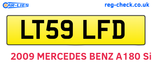 LT59LFD are the vehicle registration plates.