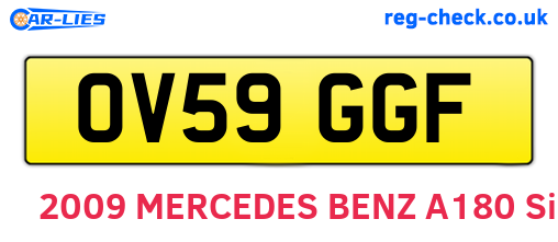 OV59GGF are the vehicle registration plates.