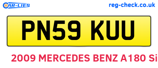 PN59KUU are the vehicle registration plates.