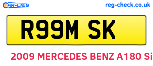 R99MSK are the vehicle registration plates.