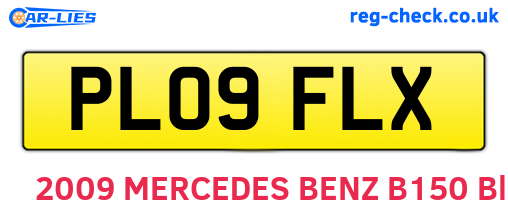 PL09FLX are the vehicle registration plates.