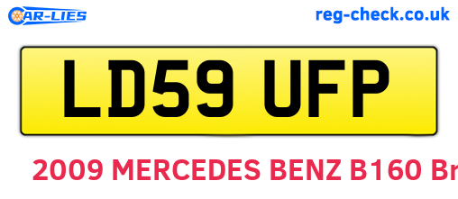 LD59UFP are the vehicle registration plates.