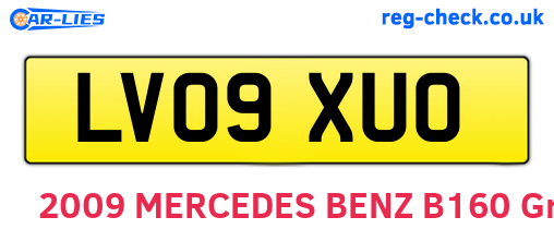 LV09XUO are the vehicle registration plates.