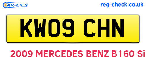 KW09CHN are the vehicle registration plates.