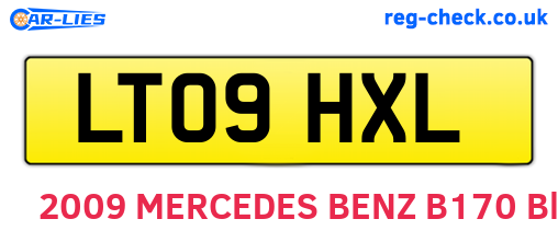 LT09HXL are the vehicle registration plates.