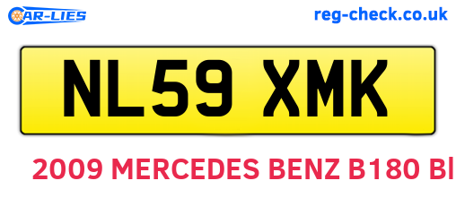NL59XMK are the vehicle registration plates.