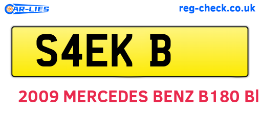 S4EKB are the vehicle registration plates.