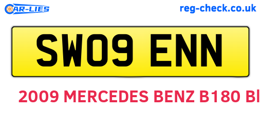 SW09ENN are the vehicle registration plates.