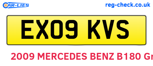 EX09KVS are the vehicle registration plates.