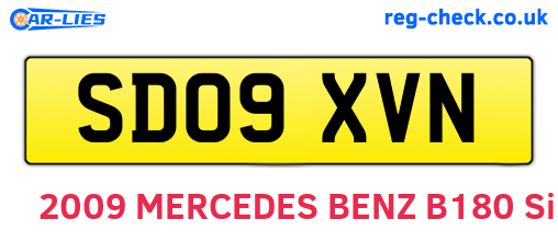 SD09XVN are the vehicle registration plates.
