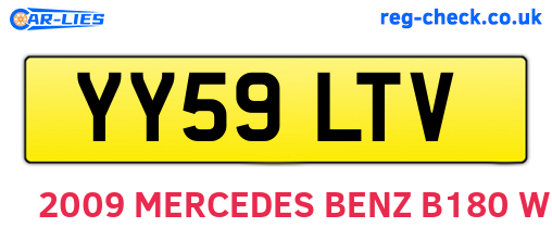 YY59LTV are the vehicle registration plates.