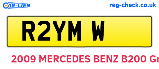 R2YMW are the vehicle registration plates.