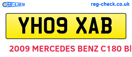 YH09XAB are the vehicle registration plates.