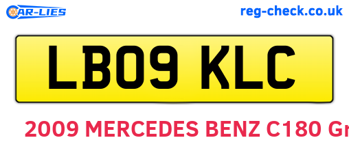 LB09KLC are the vehicle registration plates.