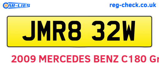 JMR832W are the vehicle registration plates.