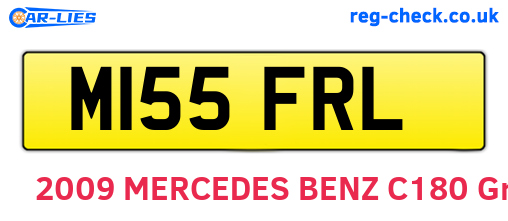 M155FRL are the vehicle registration plates.