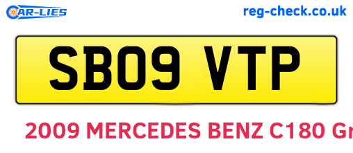 SB09VTP are the vehicle registration plates.