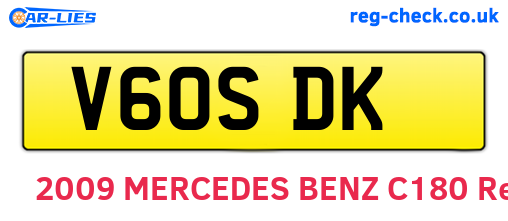 V60SDK are the vehicle registration plates.