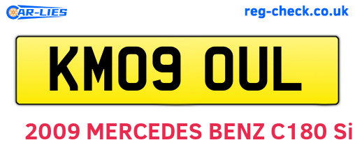 KM09OUL are the vehicle registration plates.