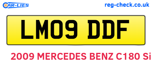 LM09DDF are the vehicle registration plates.