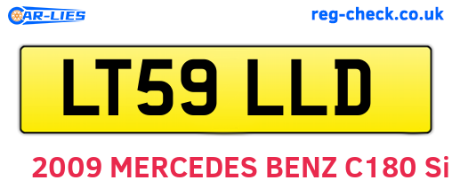 LT59LLD are the vehicle registration plates.
