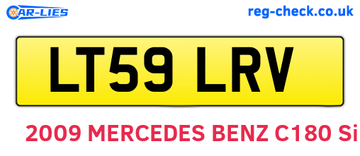 LT59LRV are the vehicle registration plates.