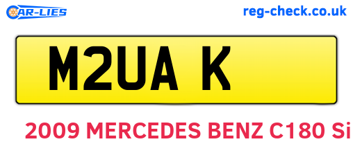 M2UAK are the vehicle registration plates.