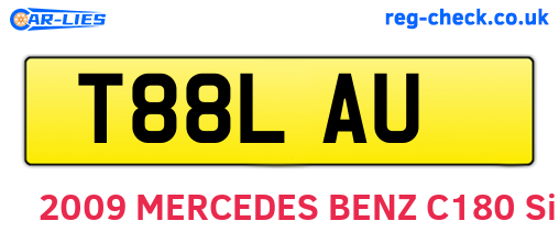 T88LAU are the vehicle registration plates.