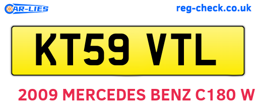 KT59VTL are the vehicle registration plates.