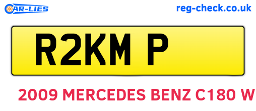 R2KMP are the vehicle registration plates.