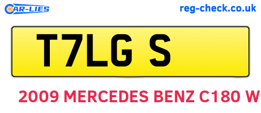 T7LGS are the vehicle registration plates.