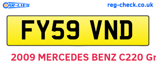 FY59VND are the vehicle registration plates.