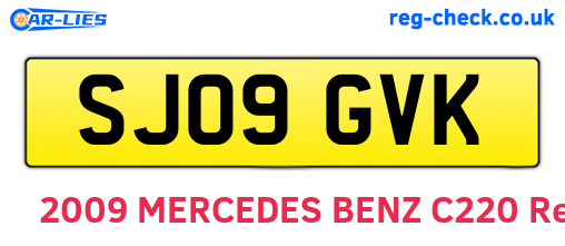 SJ09GVK are the vehicle registration plates.