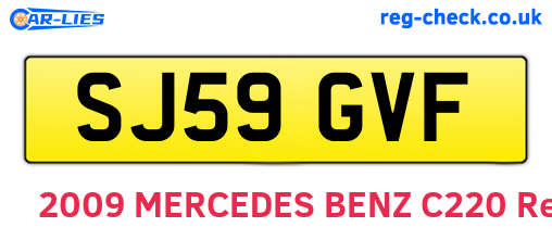 SJ59GVF are the vehicle registration plates.