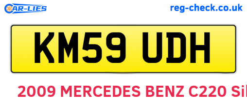 KM59UDH are the vehicle registration plates.