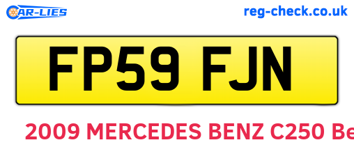 FP59FJN are the vehicle registration plates.