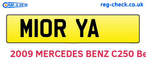 M10RYA are the vehicle registration plates.
