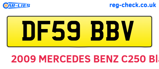 DF59BBV are the vehicle registration plates.