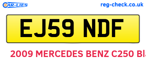 EJ59NDF are the vehicle registration plates.